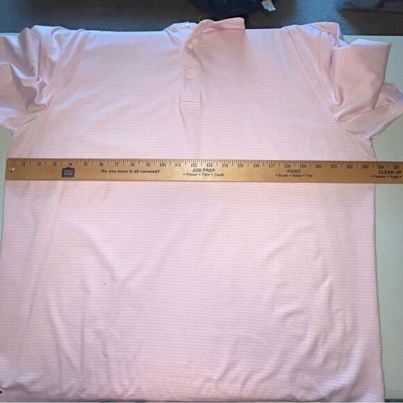 UNTUCKit PINK AND WHITE STRIPED POLO X-LARGE - Picture 5 of 9